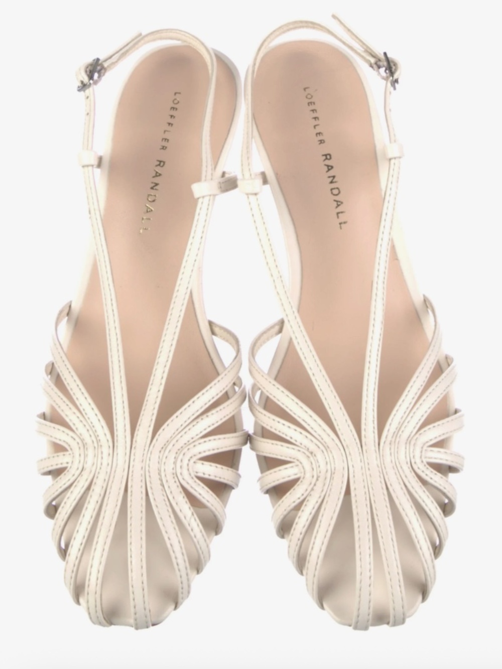 Loeffler Randall Priscilla Cream Heeled Sandal
